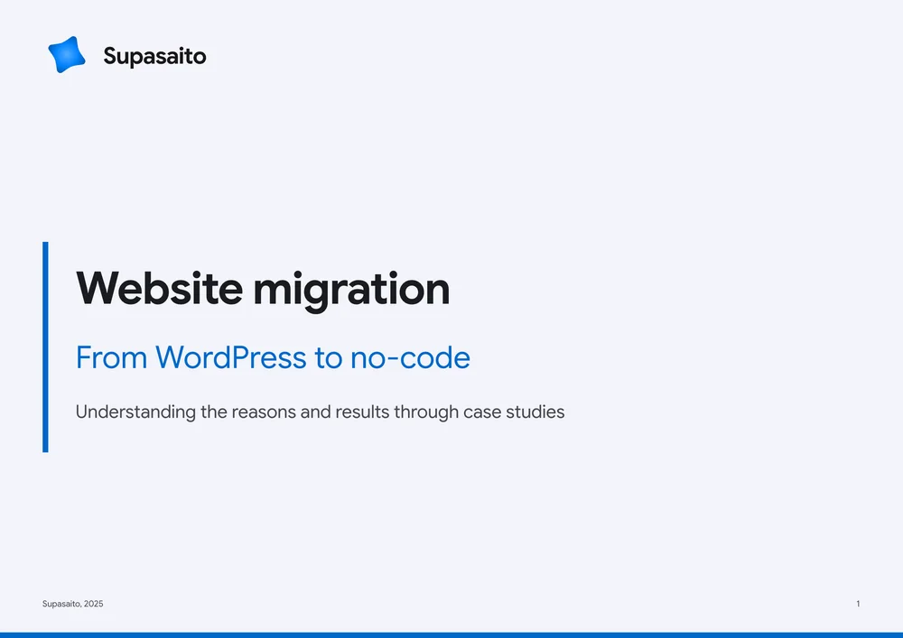 Website migration | From WordPress to Webflow